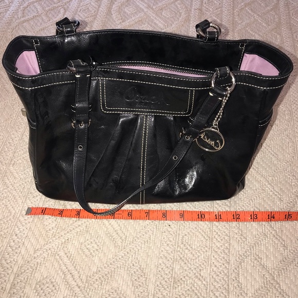 Coach Handbags - Black Patented Leather Coach Purse